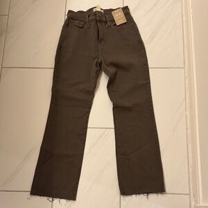 Madewell Mid-Rise Kick Out Jeans in Brown
